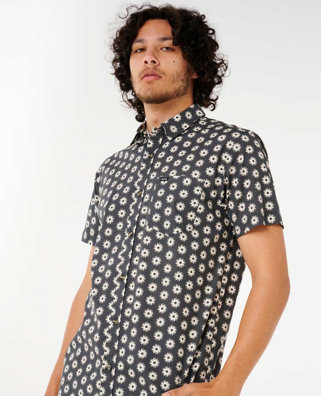 Rip Curl Men Fun Times Ditsy Short Sleeve Shirt