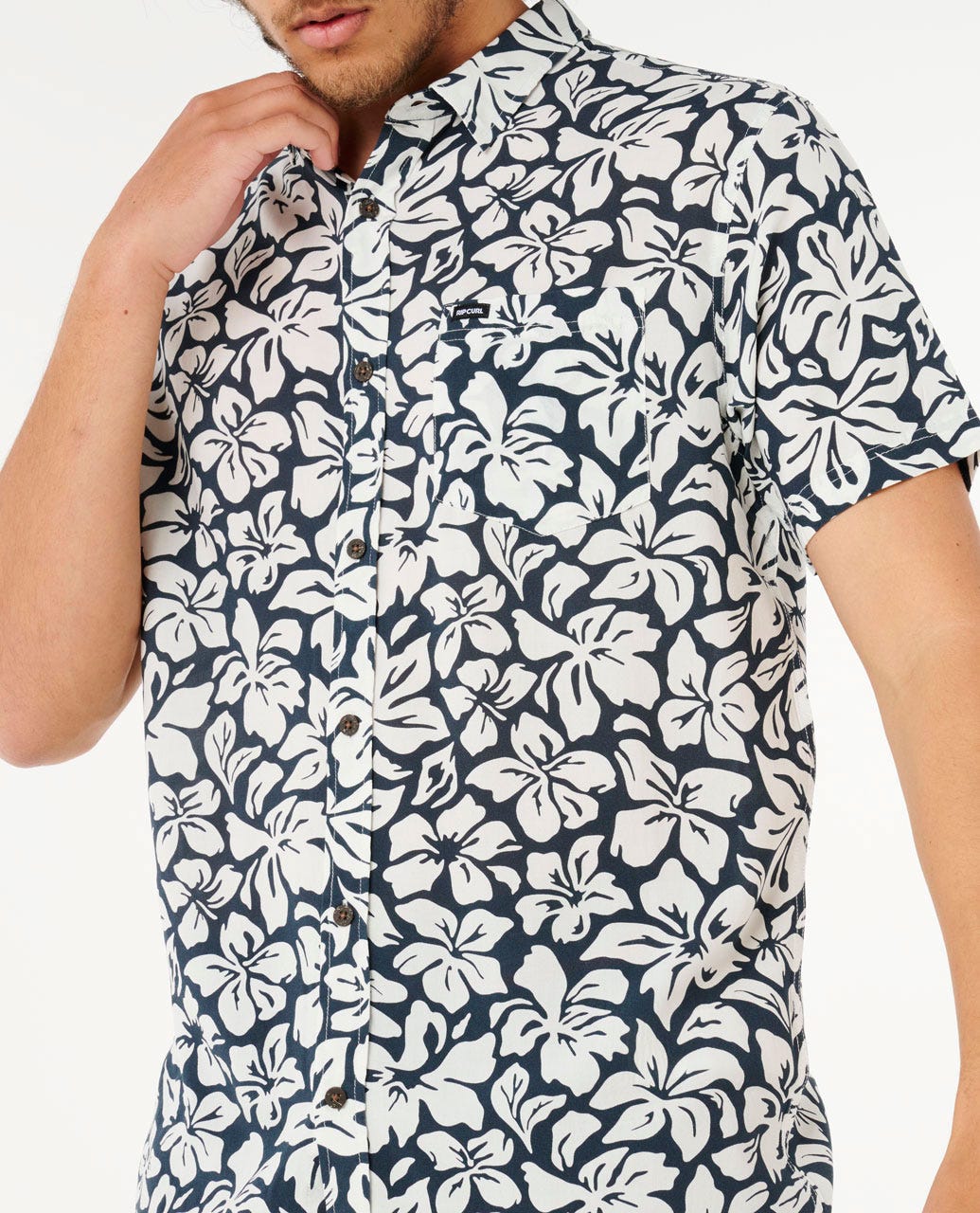 Rip Curl Men Fun Times Floral Short Sleeve Shirt