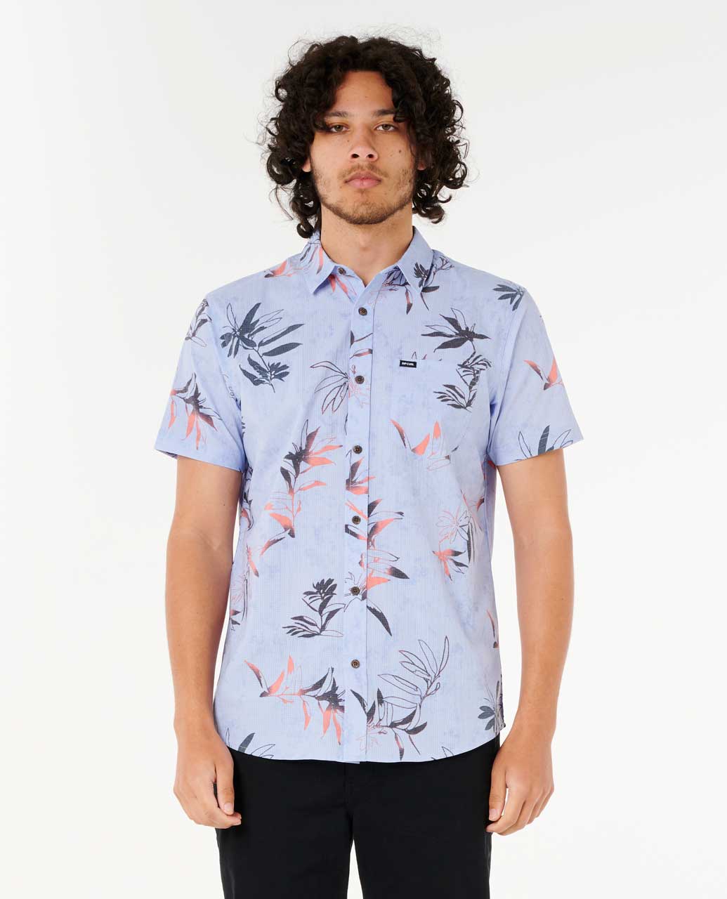 Rip Curl Men Heritage Floral Short Sleeve Shirt