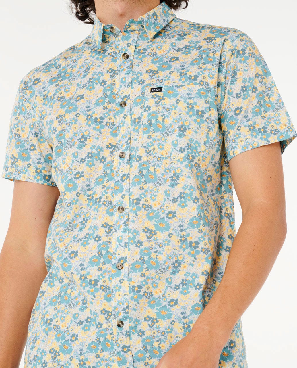 Rip Curl Men Fun Times Ditsy Short Sleeve Shirt