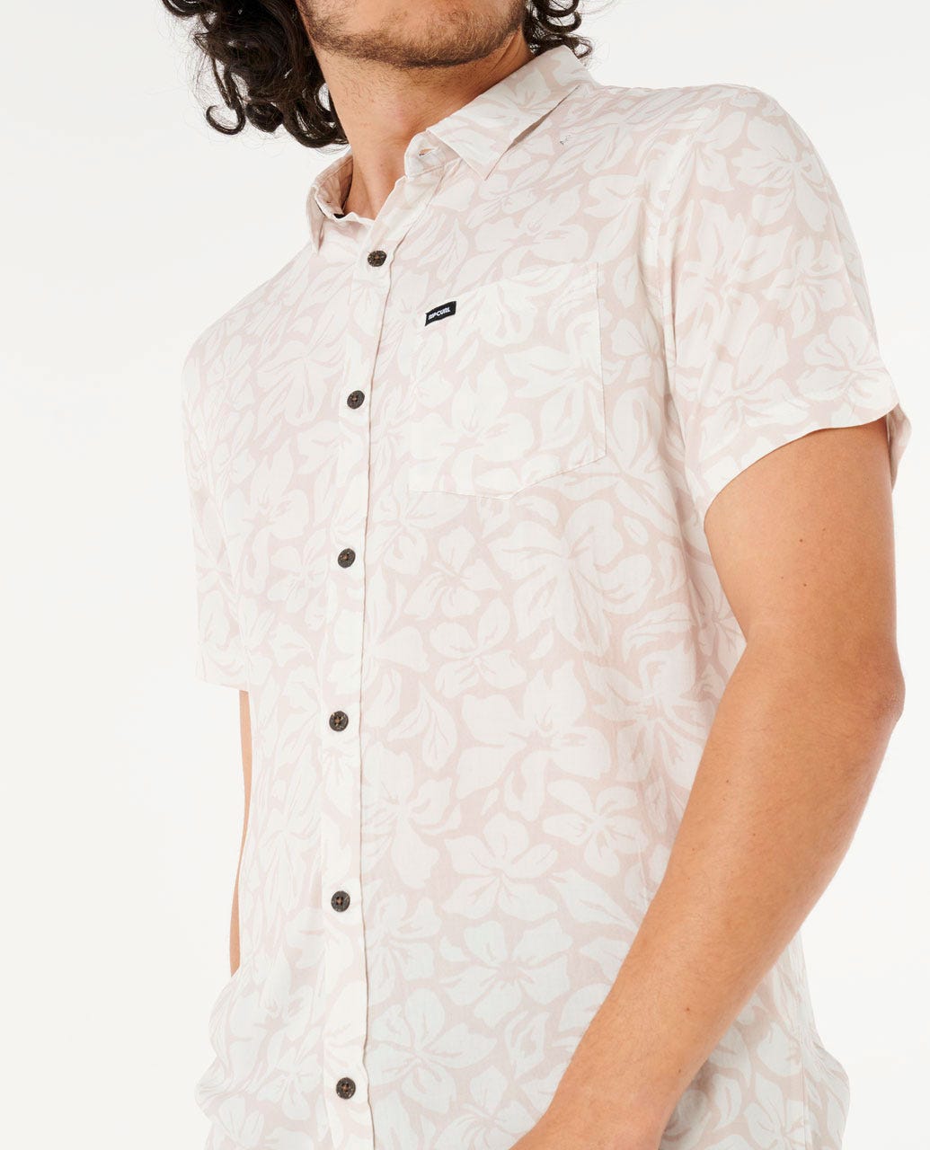 Rip Curl Men Fun Times Floral Short Sleeve Shirt