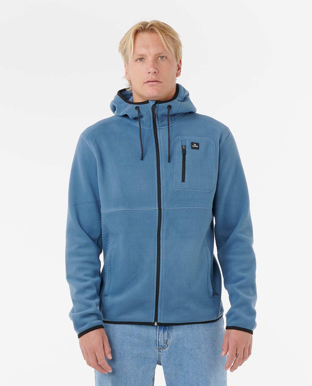 Rip Curl Men Departed Polar Fleece Zip Through Jacket
