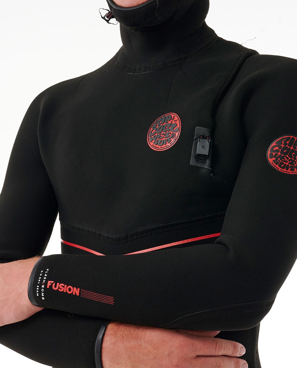 Rip Curl Men E7 Flashbomb Fusion 5/4 Hood Zip Free Fullsuit Wetsuit