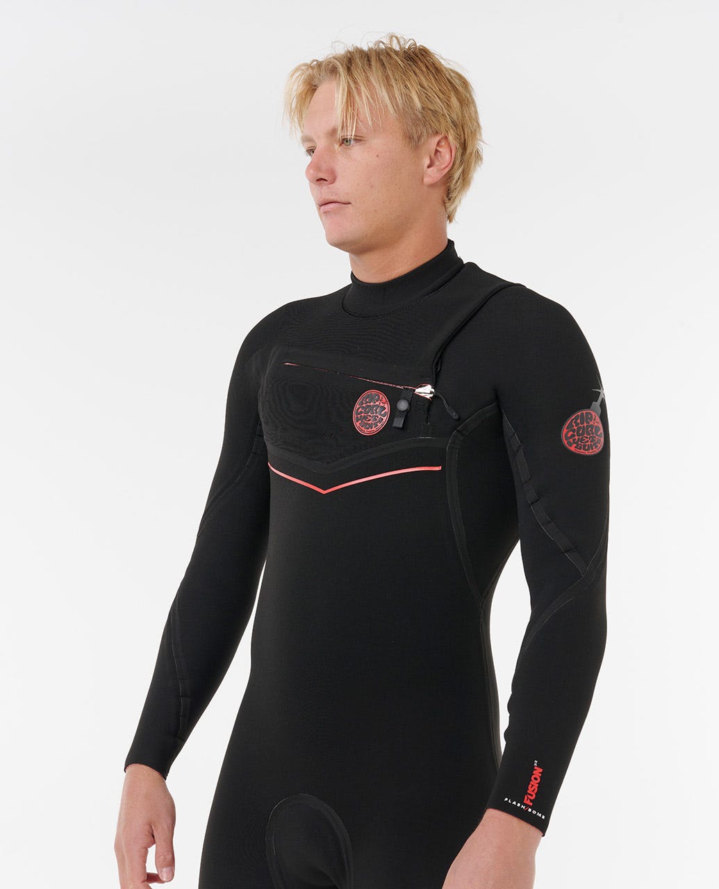 Rip Curl Men Flashbomb Fusion 3/2mm Chest Zip Fullsuit Wetsuit