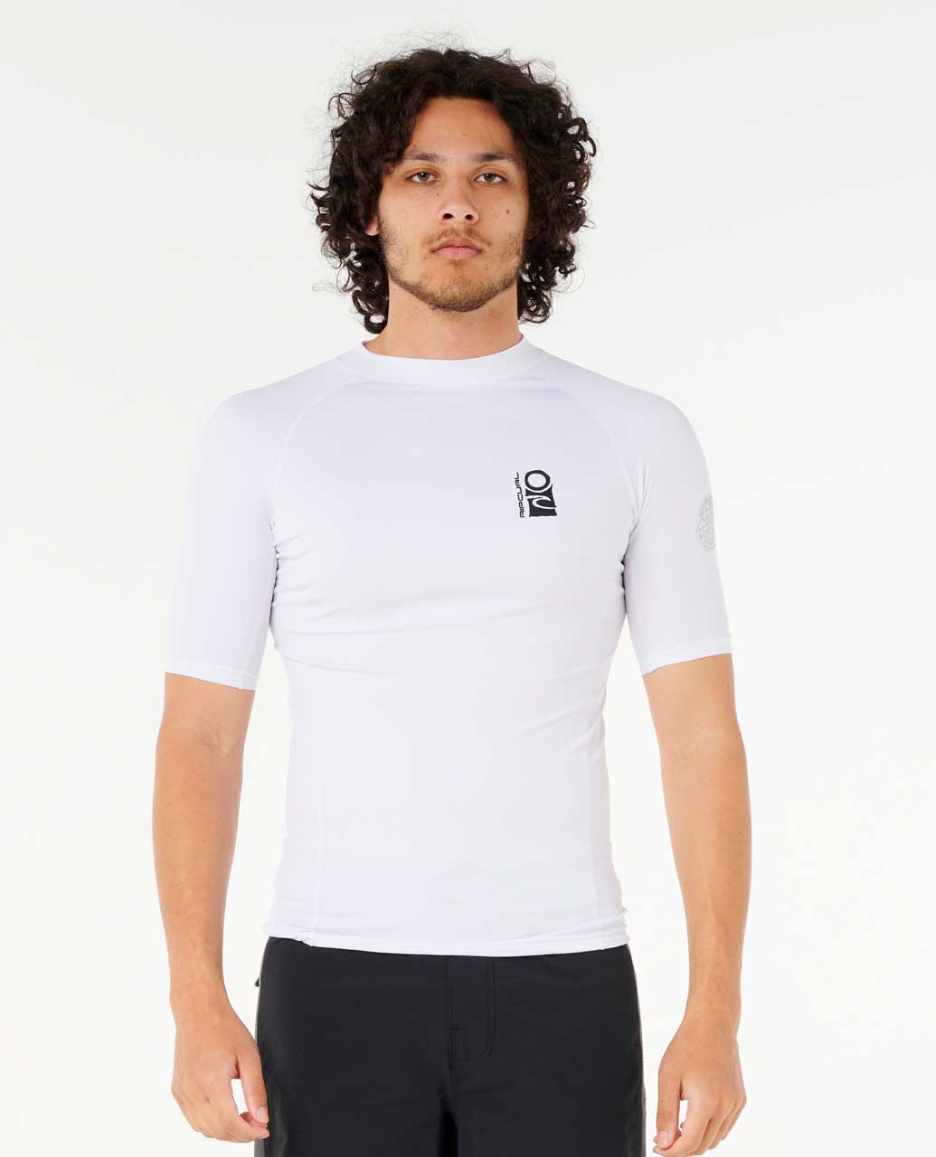 Rip Curl Men Search UPF Performance Short Sleeve Rash Guard