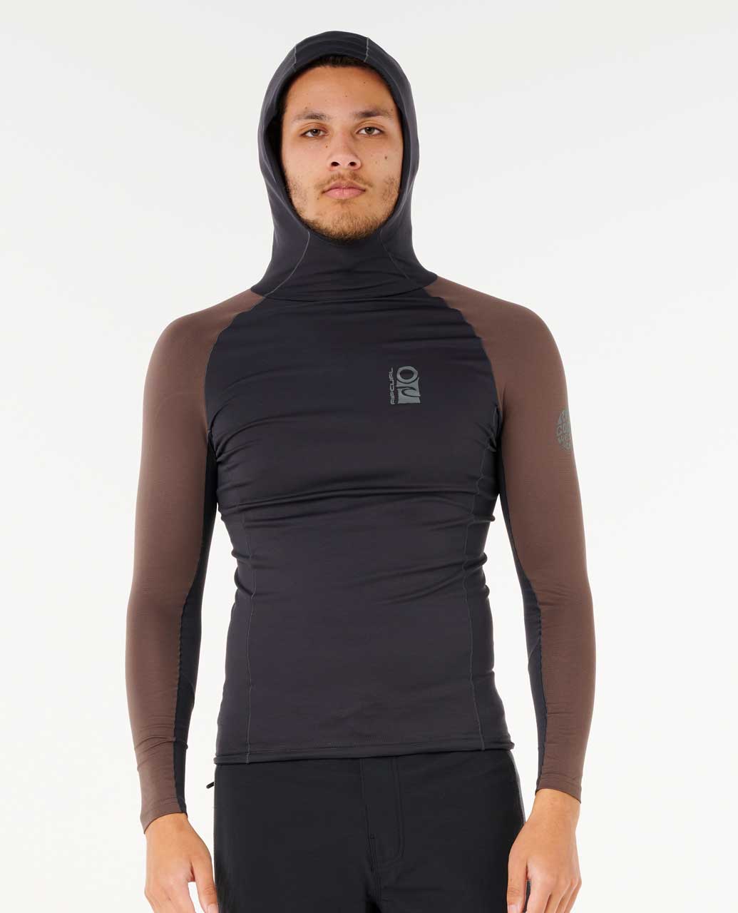 Rip Curl Men Search UPF Performance Long Sleeve Hood