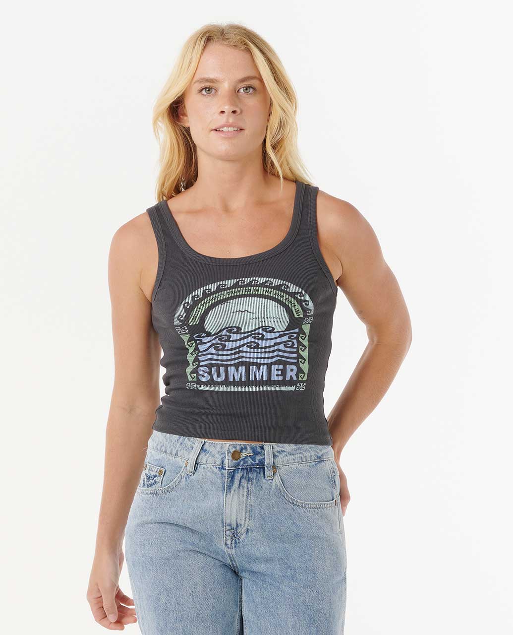 Rip Curl Women Summer Standard Ribbed Tank