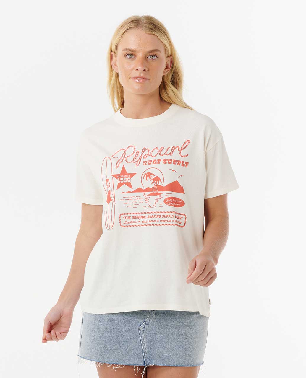Rip Curl Women Surf Supply Relaxed Tee