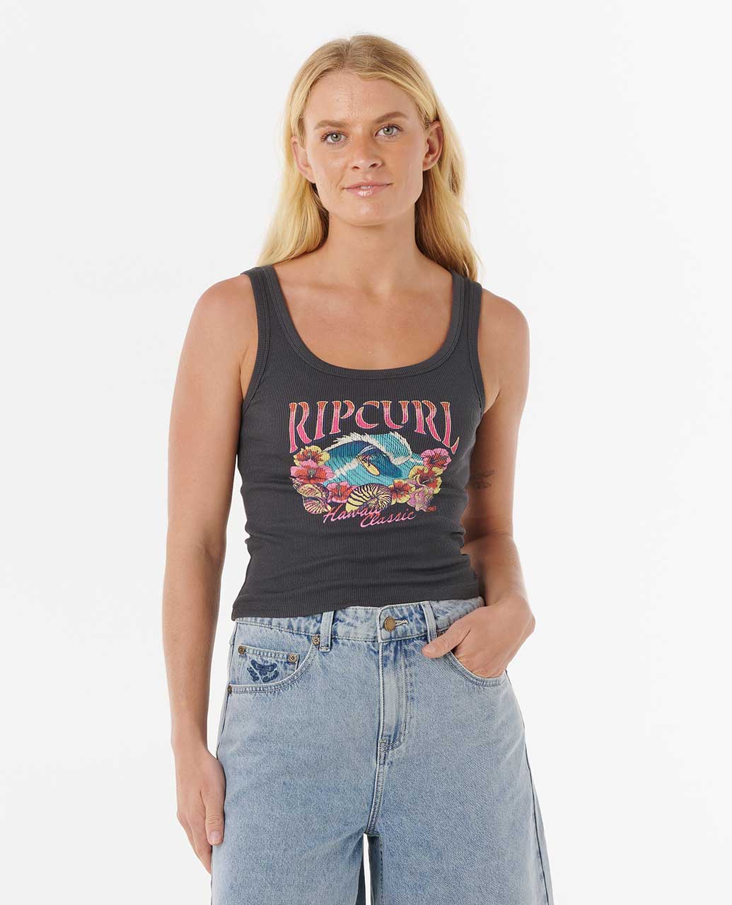 Rip Curl Women Hawaii Standard Ribbed Tank