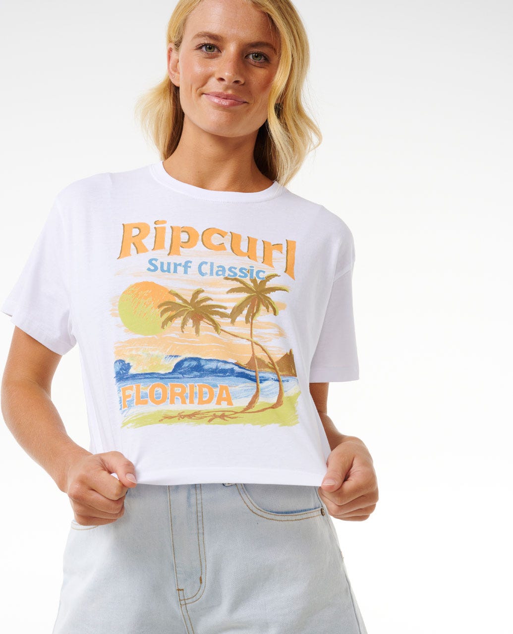Rip Curl Women High Tide Scenic Standard Tee