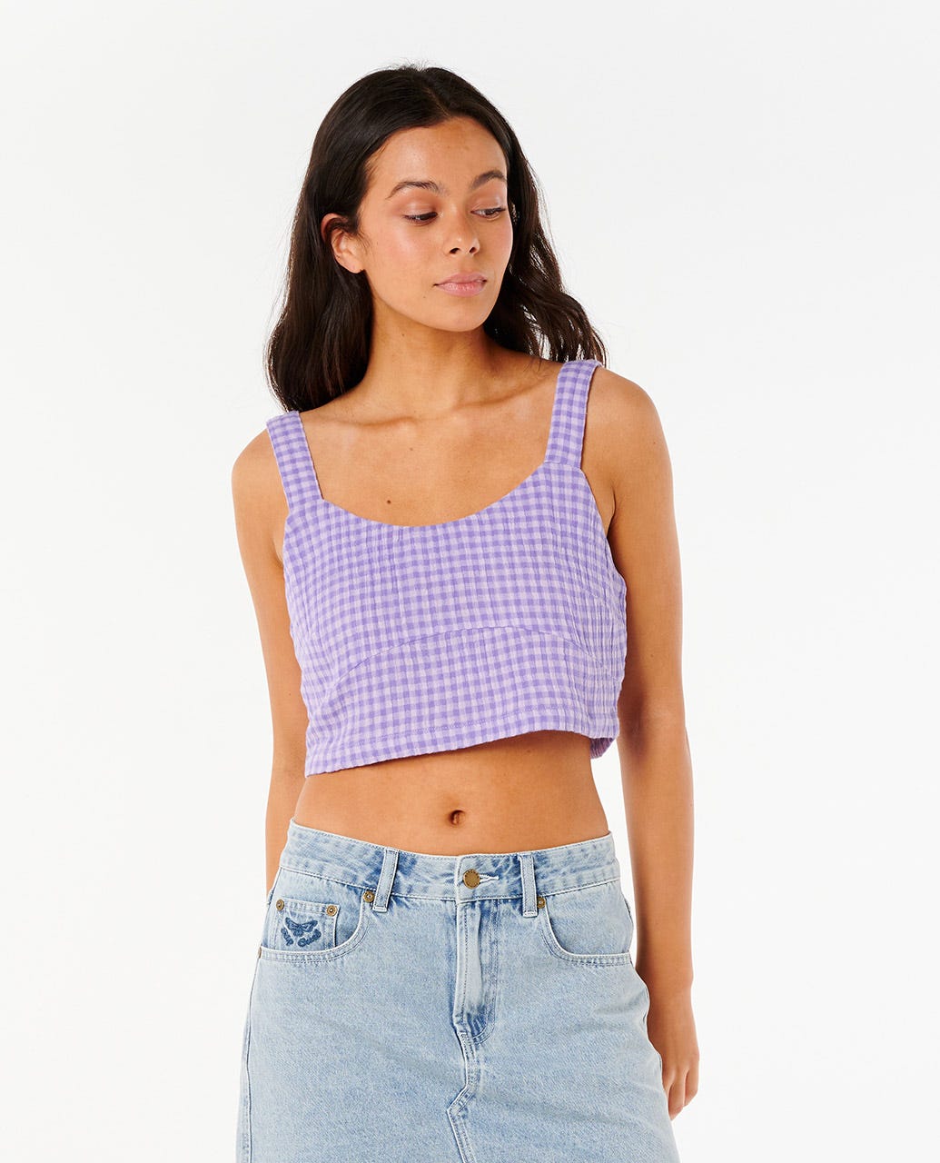 Rip Curl Women Premium Surf Check Crop