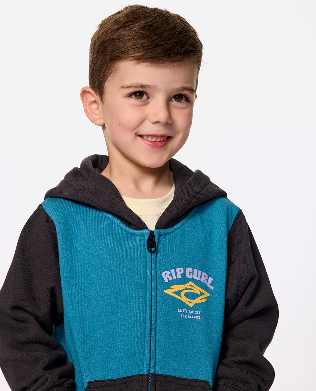 Rip Curl Kids Wave Dayz Zip Through Fleece - Boys (1-8 years)