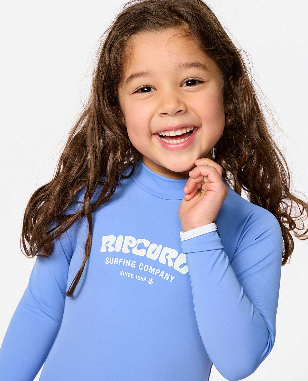 Rip Curl Kids Surf Puff Long Sleeve Surf Suit Swimsuit - Girls (1-8 years)
