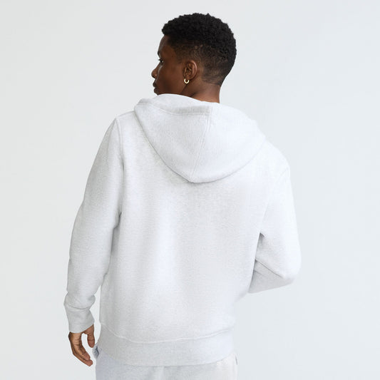 Platinum Silver Heather Powerblend Full-Zip Hoodie
