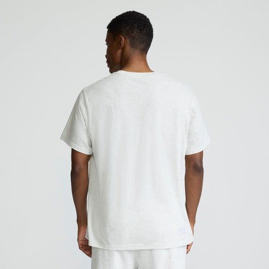 Platinum Silver Heather Classic Graphic T-Shirt, Script Logo