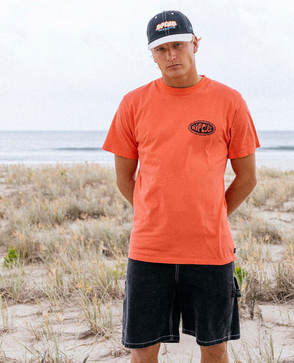 Rip Curl Men Raw Energy De Oval Relaxed Tee