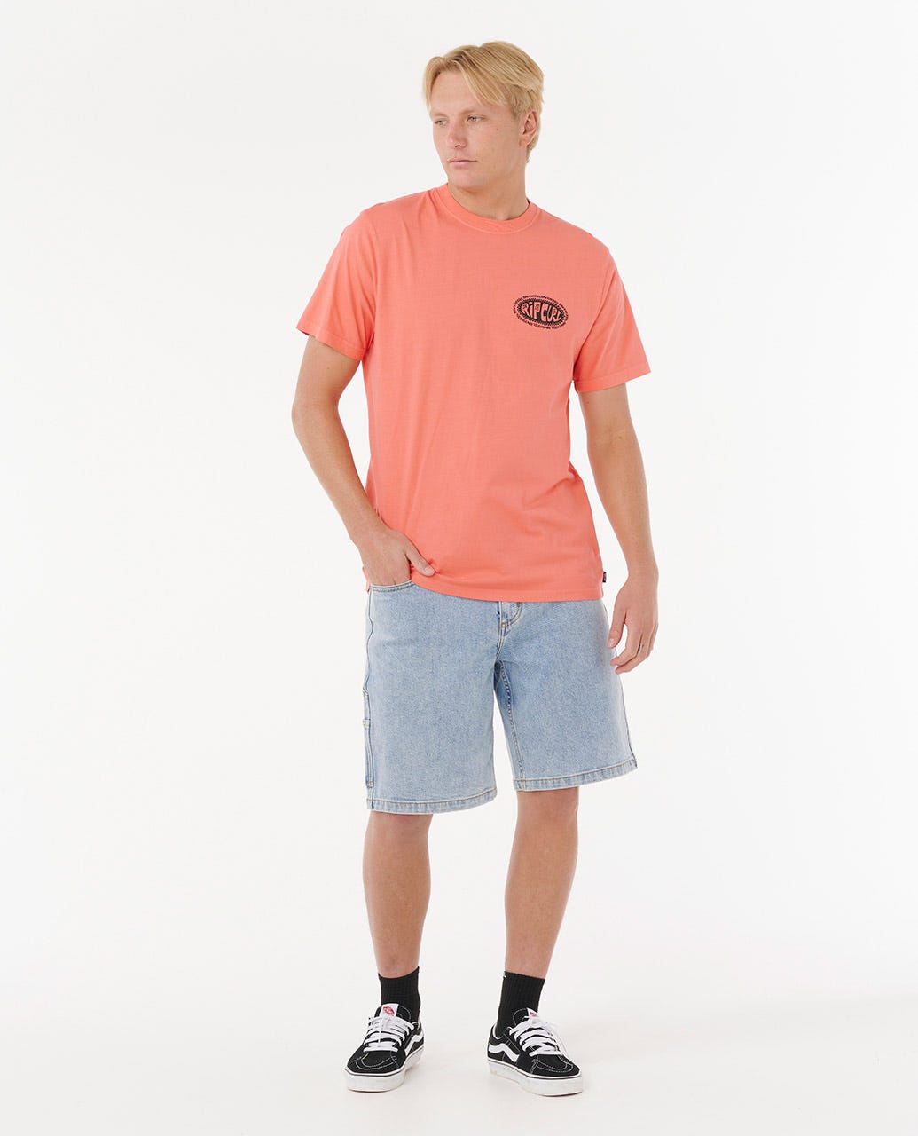 Rip Curl Men Raw Energy De Oval Relaxed Tee