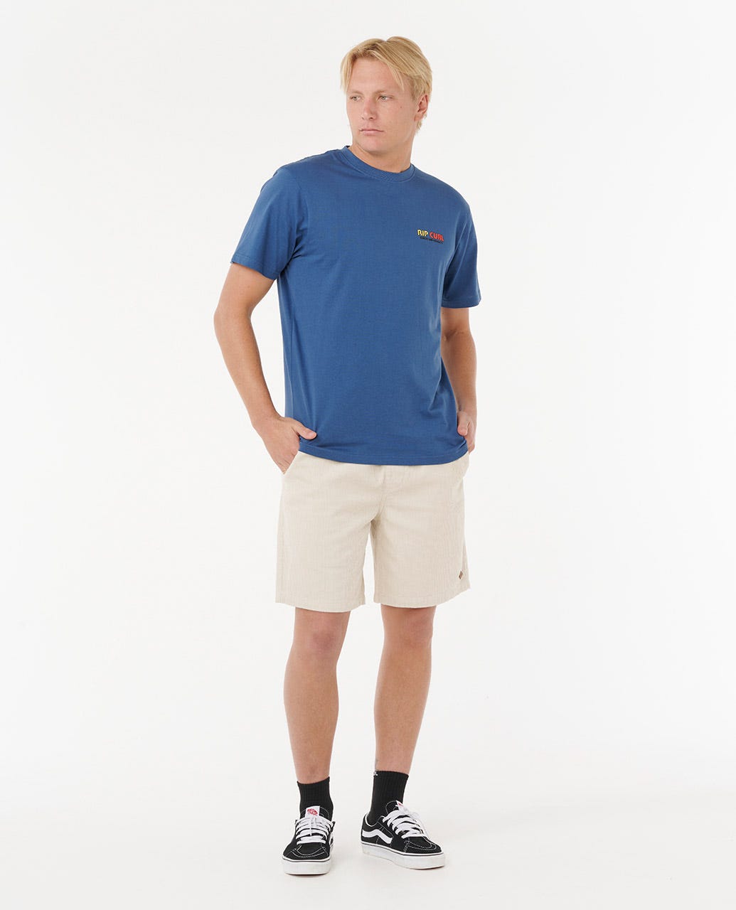 Rip Curl Men Surf Revival Lined Up Relaxed Tee