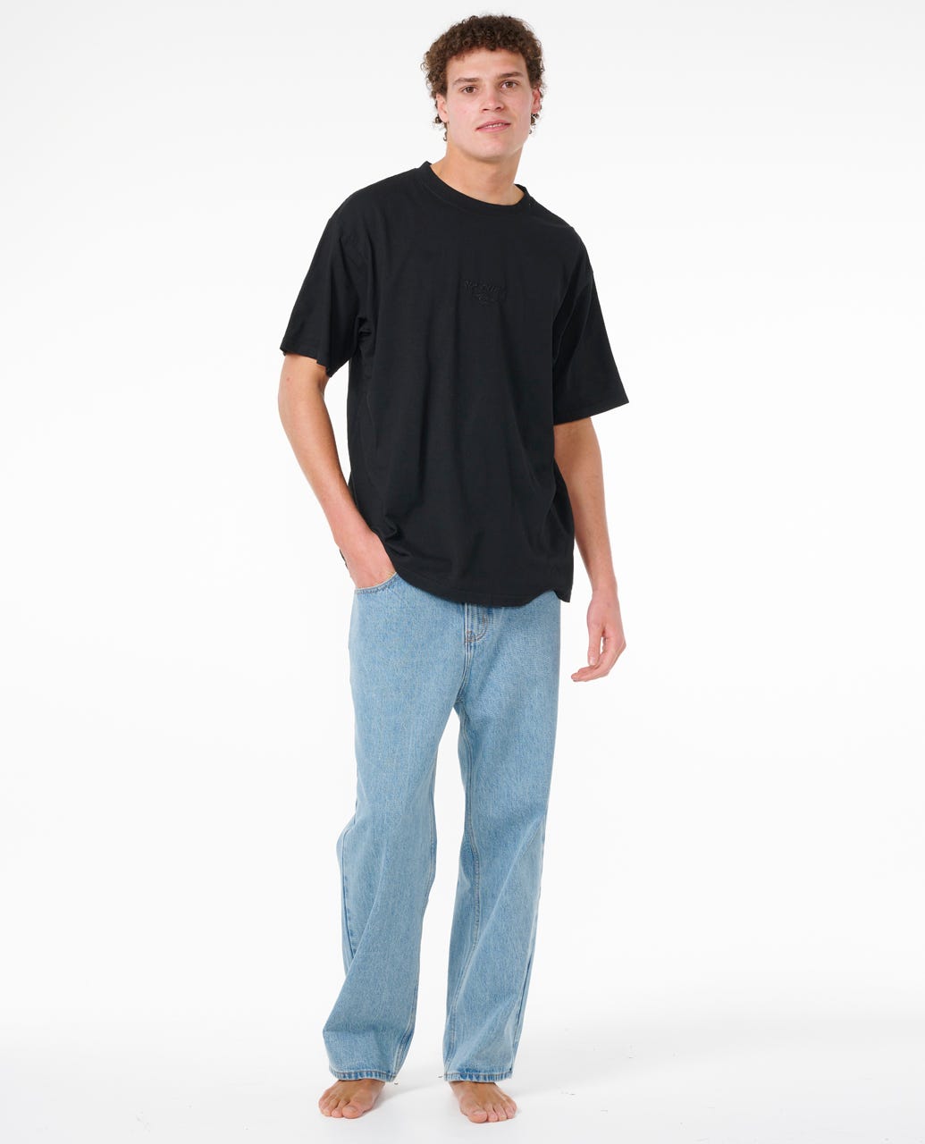 Rip Curl Men Fade Out Embroid Loose Tee