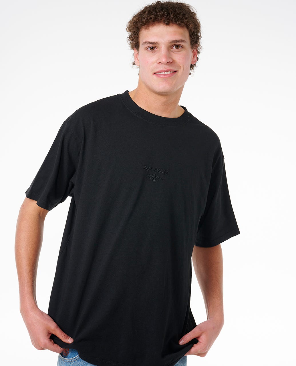 Rip Curl Men Fade Out Embroid Loose Tee