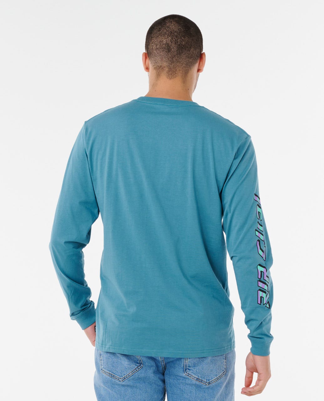 Rip Curl Men Fade Out Icon Long Sleeve Relaxed Tee
