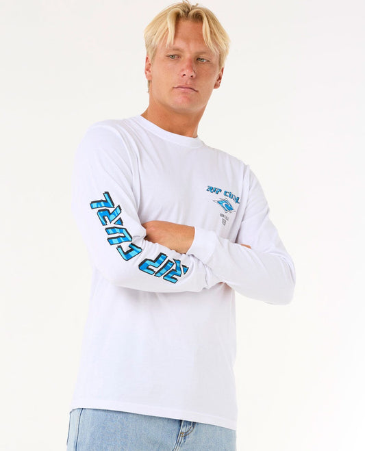 Rip Curl Men Fade Out Icon Long Sleeve Relaxed Tee