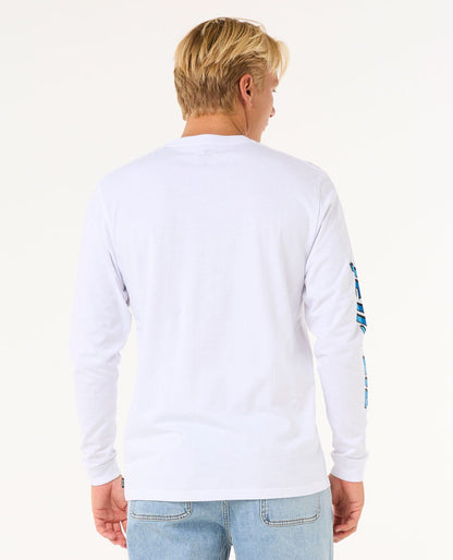 Rip Curl Men Fade Out Icon Long Sleeve Relaxed Tee