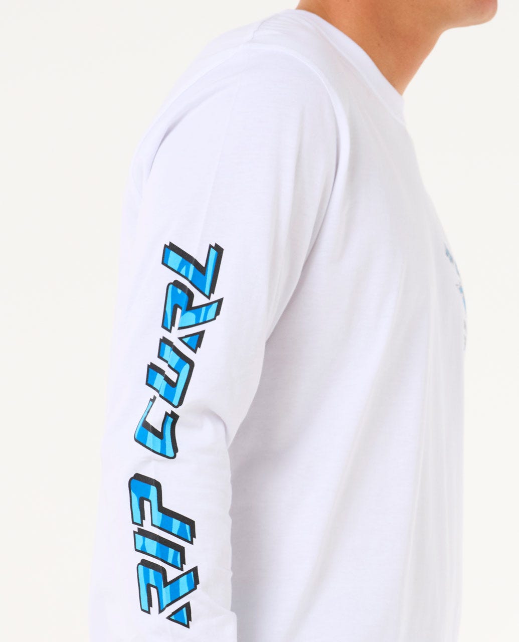Rip Curl Men Fade Out Icon Long Sleeve Relaxed Tee