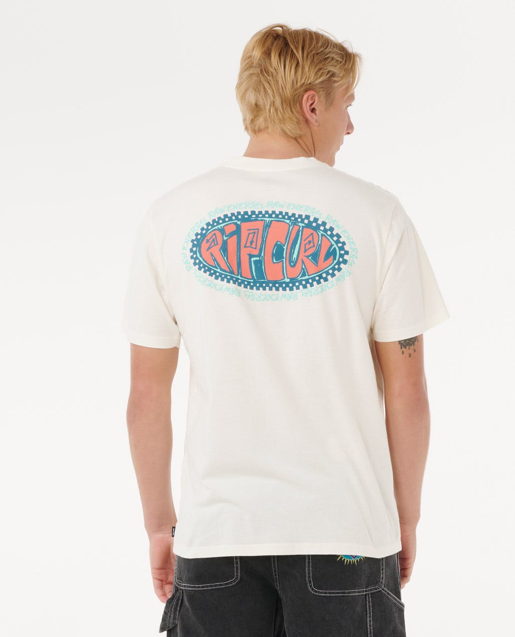 Rip Curl Men Raw Energy De Oval Relaxed Tee