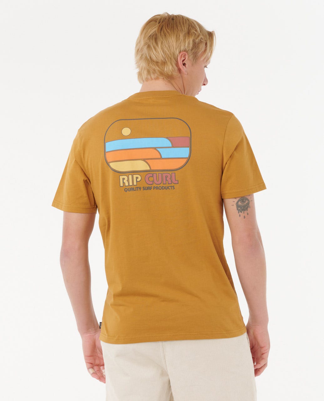 Rip Curl Men Surf Revival Lined Up Relaxed Tee
