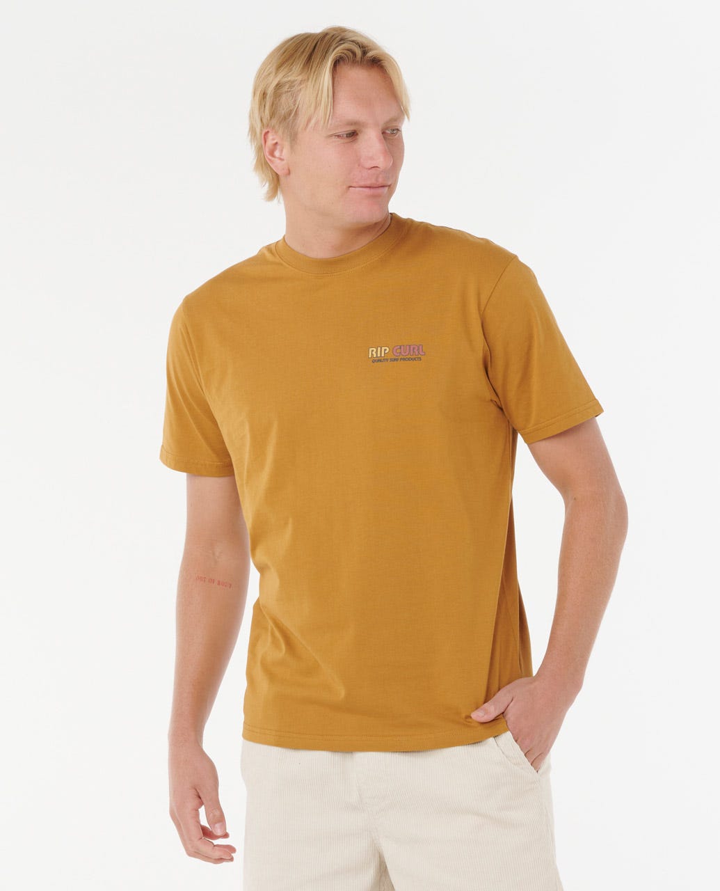 Rip Curl Men Surf Revival Lined Up Relaxed Tee