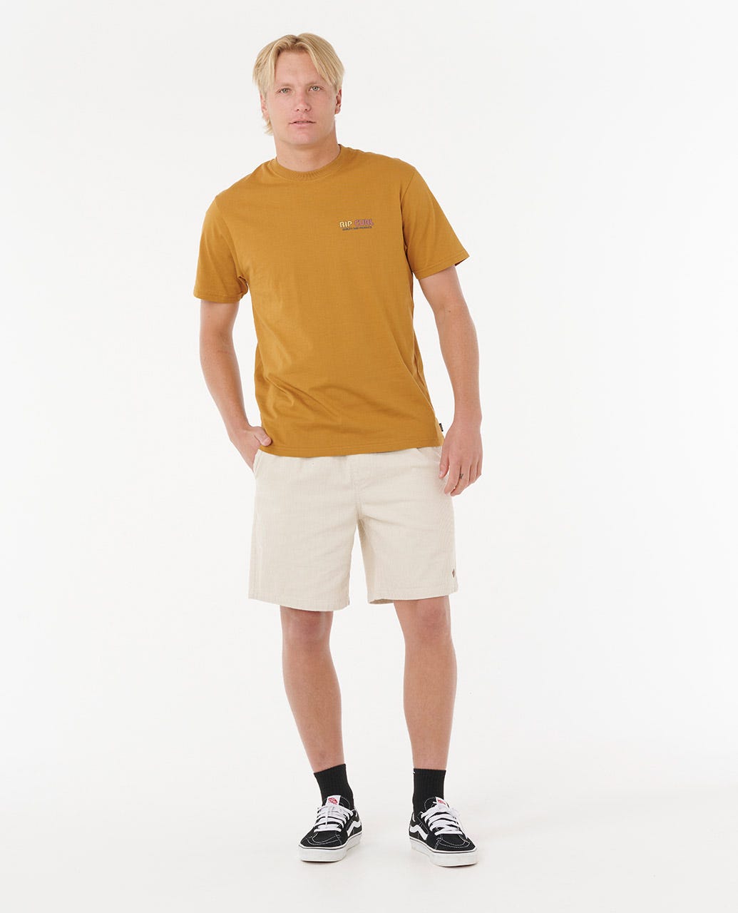 Rip Curl Men Surf Revival Lined Up Relaxed Tee