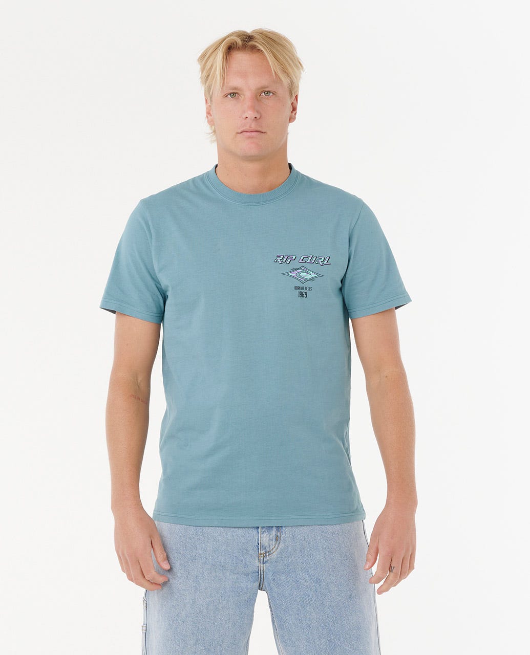 Rip Curl Men Fade Out Icon Relaxed Tee