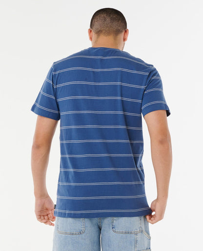 Rip Curl Men Plain Stripe Standard Tee