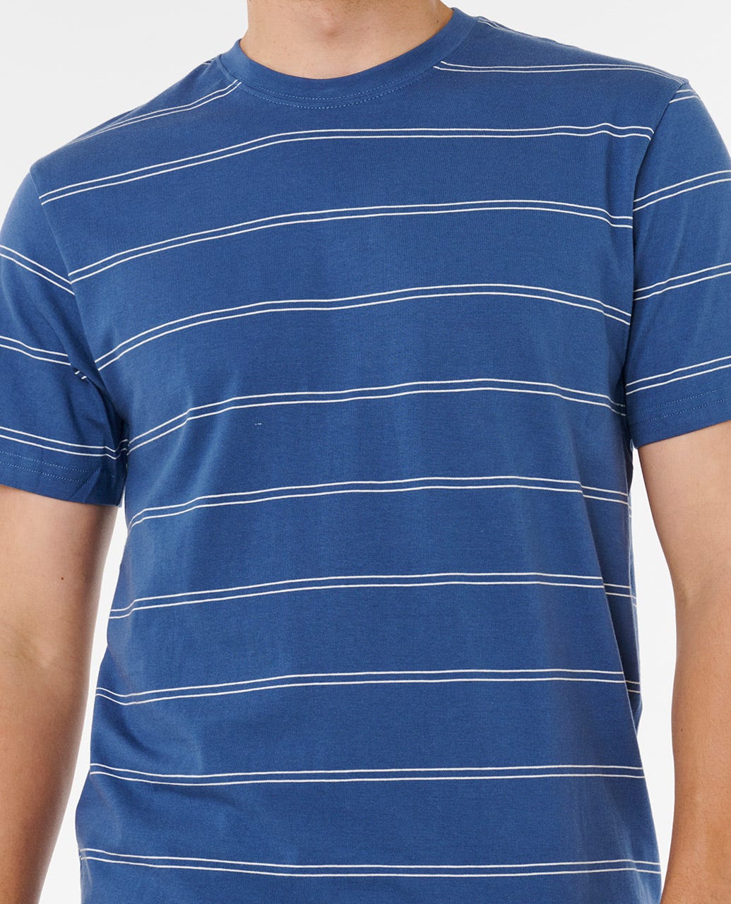 Rip Curl Men Plain Stripe Standard Tee