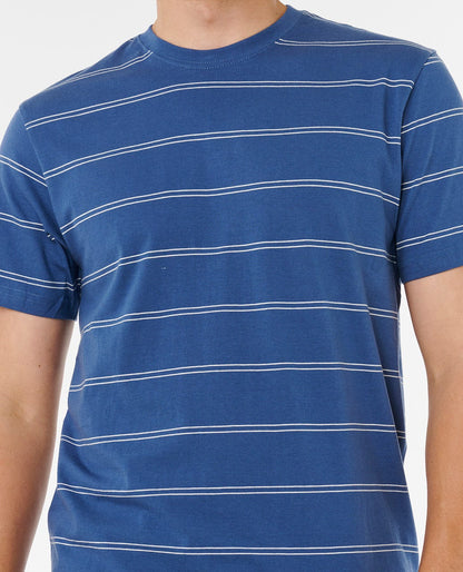 Rip Curl Men Plain Stripe Standard Tee