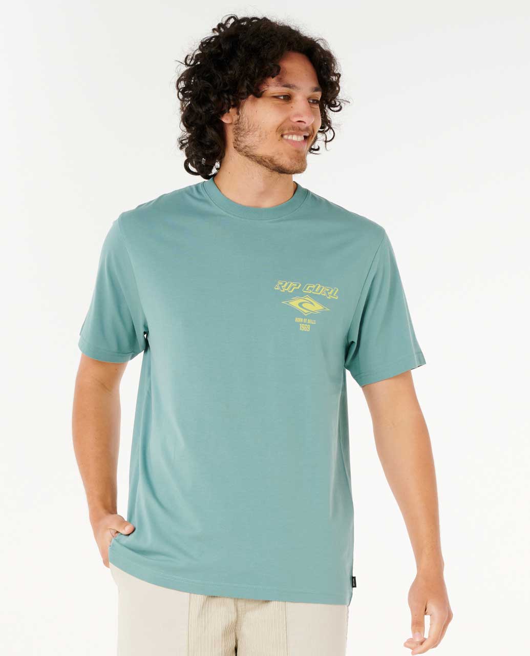 Rip Curl Men Fade Out Icon Relaxed Tee