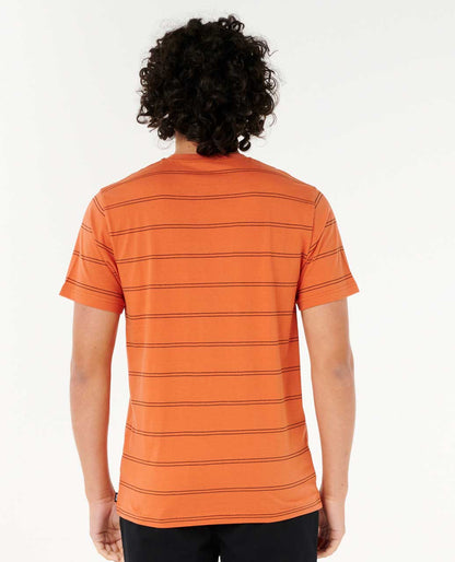 Rip Curl Men Plain Stripe Standard Tee