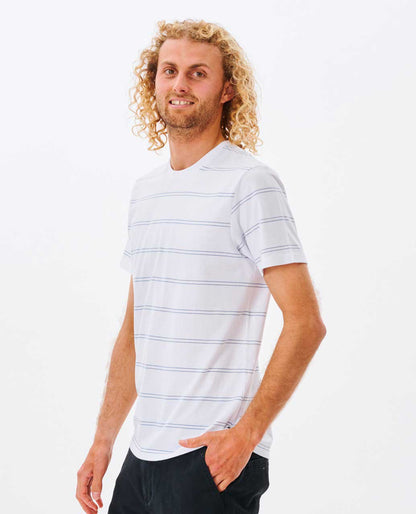 Rip Curl Men Plain Stripe Standard Tee