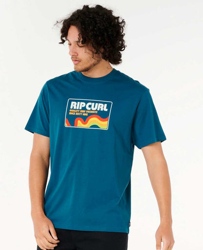 Rip Curl Men Surf Revival Swirl Relaxed Tee