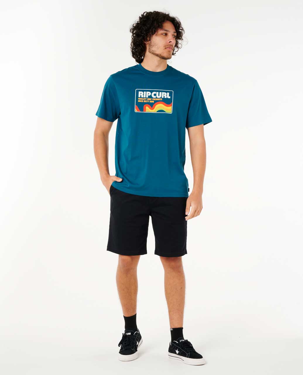 Rip Curl Men Surf Revival Swirl Relaxed Tee