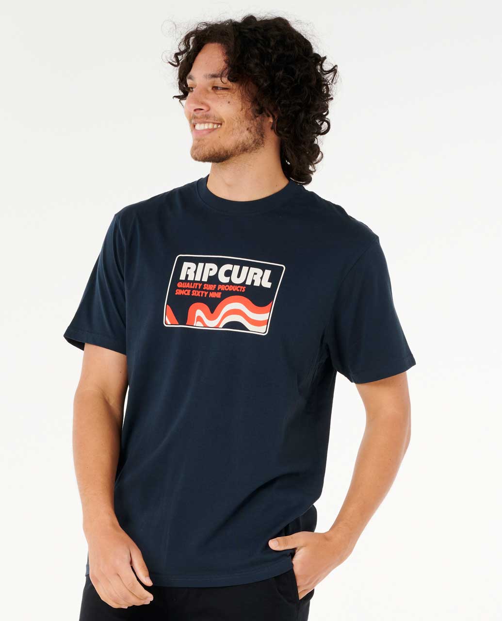 Rip Curl Men Surf Revival Swirl Relaxed Tee