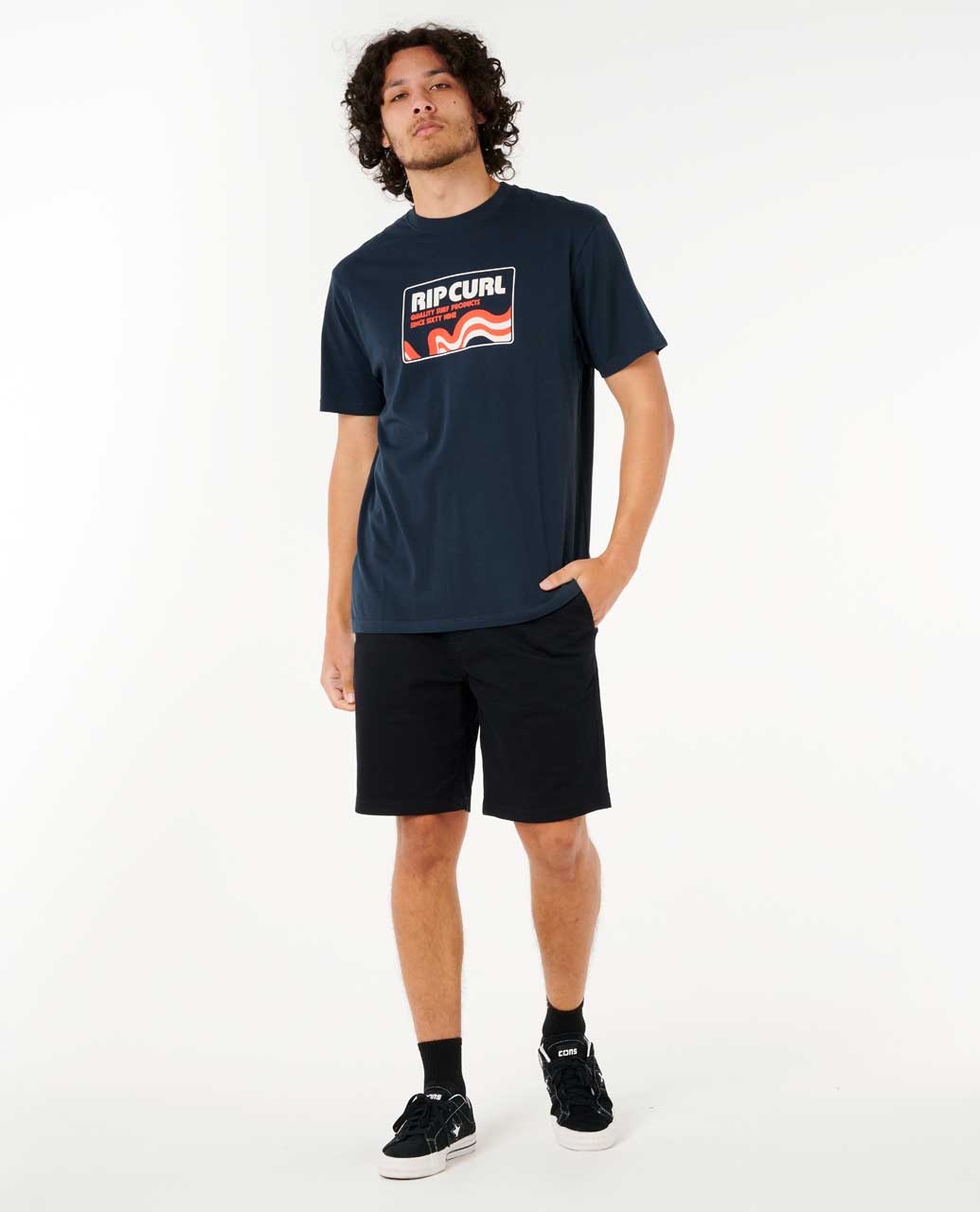 Rip Curl Men Surf Revival Swirl Relaxed Tee