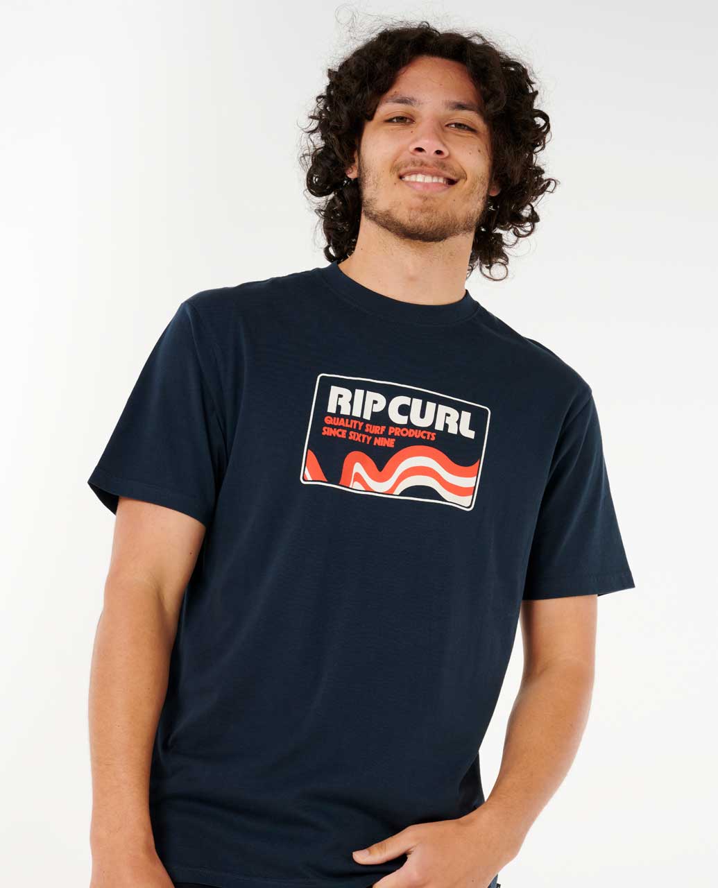 Rip Curl Men Surf Revival Swirl Relaxed Tee
