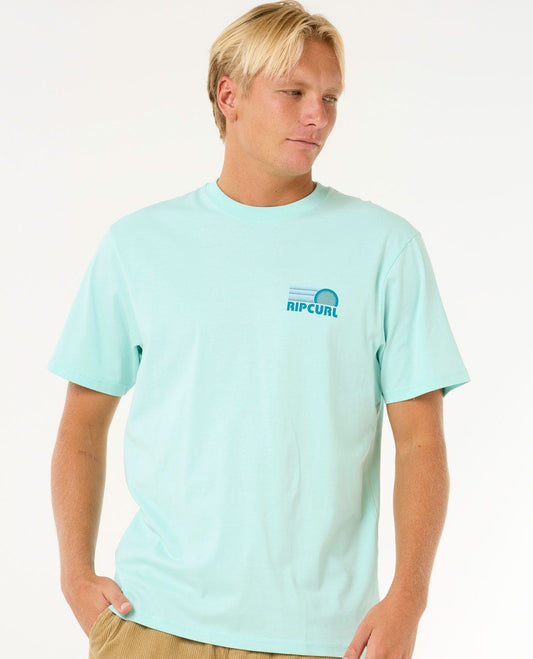 Rip Curl Men Surf Revival Stacked Tee