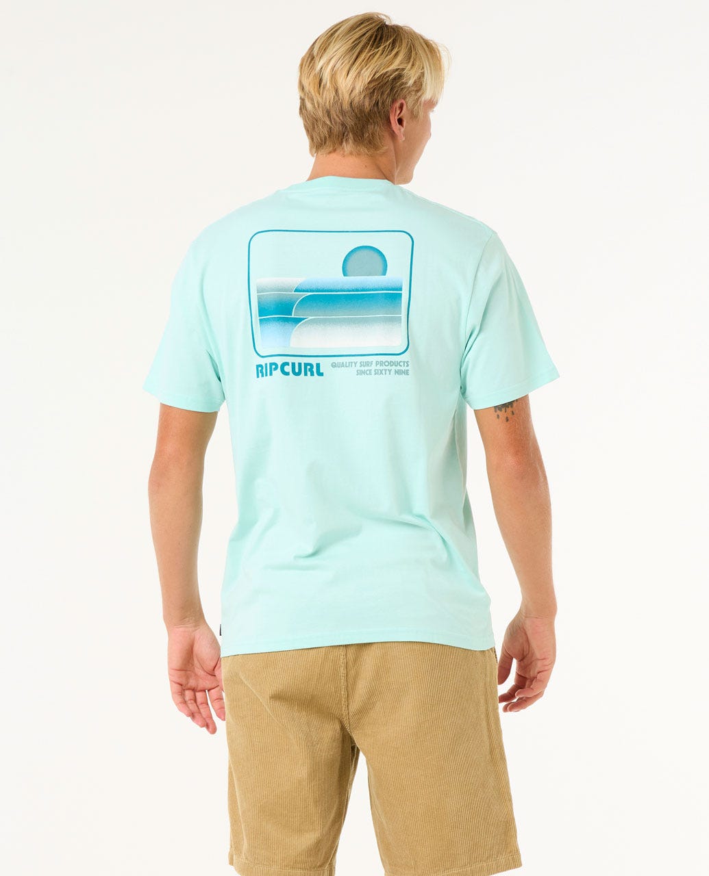 Rip Curl Men Surf Revival Stacked Tee