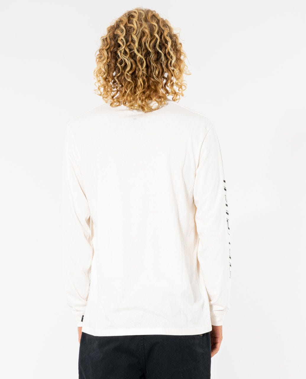 Rip Curl Men Fade Out Icon Long Sleeve Relaxed Tee