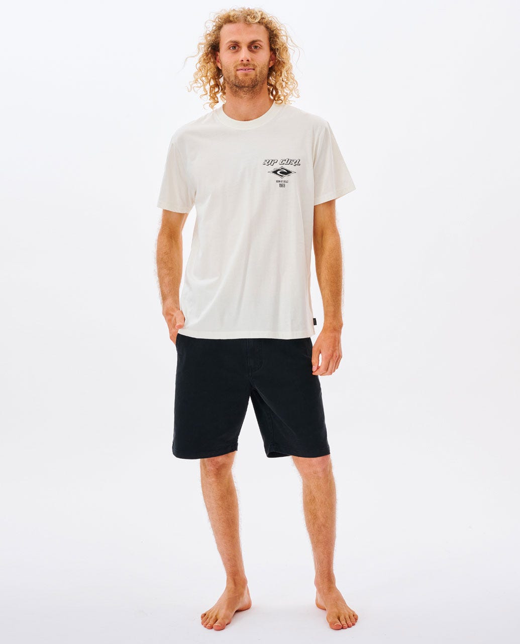 Rip Curl Men Fade Out Icon Relaxed Tee