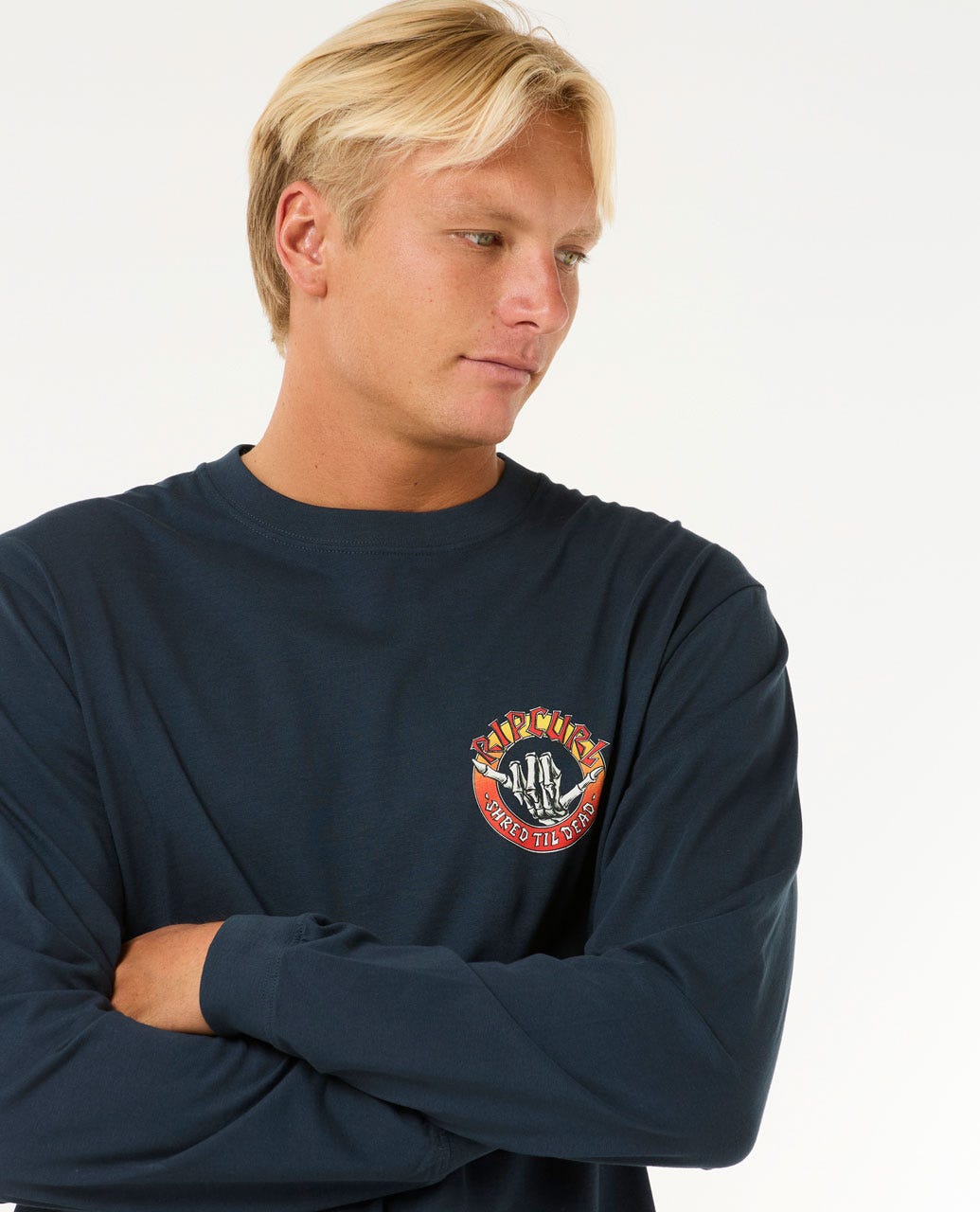 Rip Curl Men Shred Til Long Sleeve Tee
