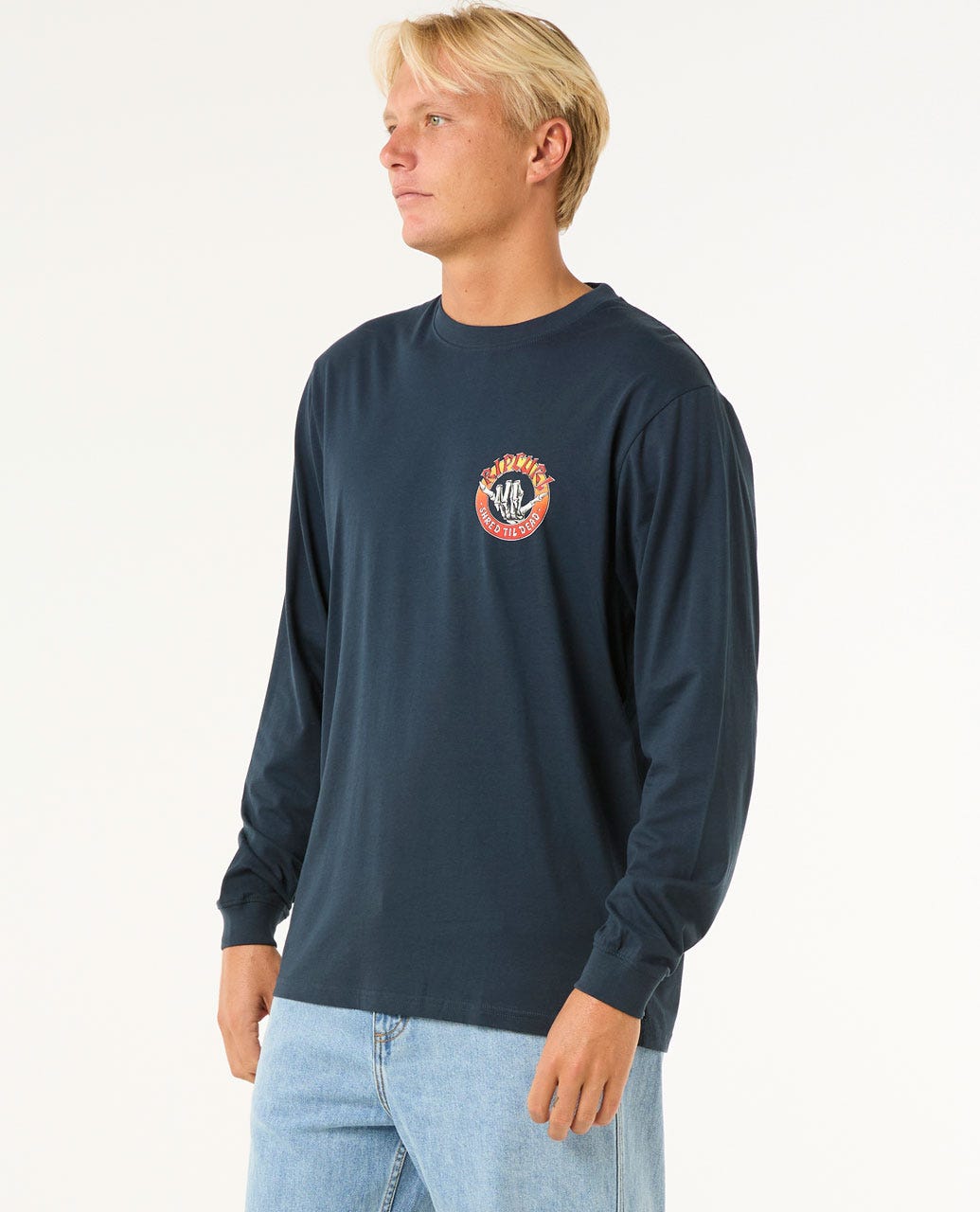 Rip Curl Men Shred Til Long Sleeve Tee